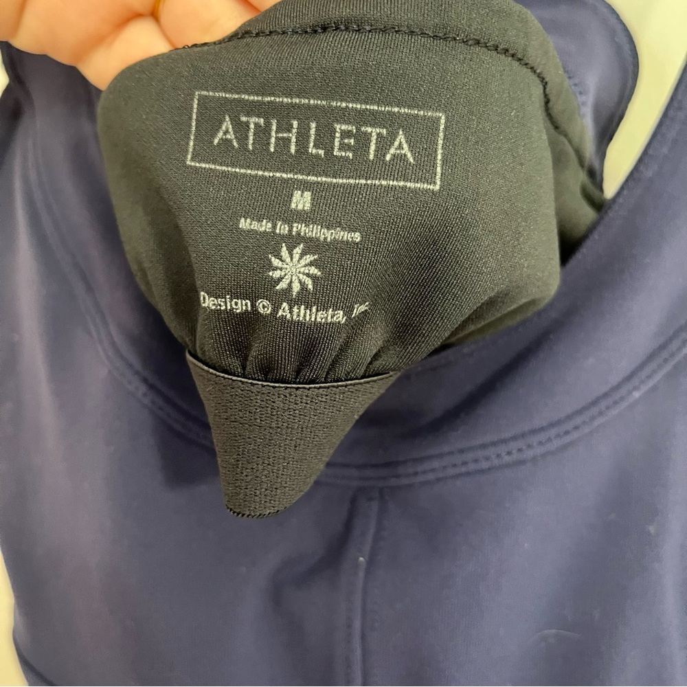 Athleta Navy Blue Racerback Tank Top - Picture 3 of 4
